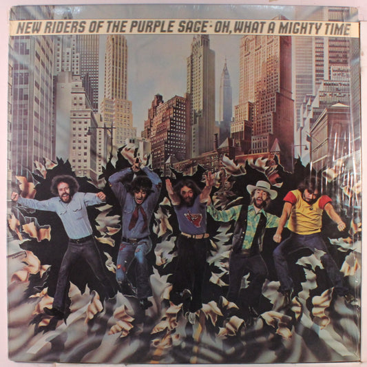 New Riders Of The Purple Sage ‎– Oh, What A Mighty Time - 1975 Country Rock ( vinyl )