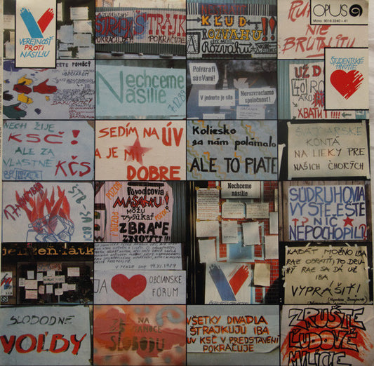 Něžná Revolúcia / Dokumenty, Ktoré Hovoria -1990 - 2lps - non music (Czechoslovakia vinyl)