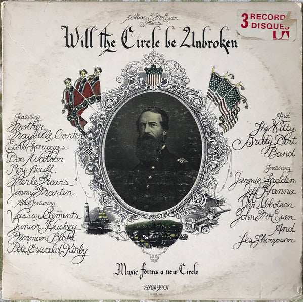 Nitty Gritty Dirt Band ‎– Will The Circle Be Unbroken -3 lp set - 1972-Folk , Country  (Clearance Vinyl)  ONLY RECORDS 1 & 2 of the 3 ALBUM SET )