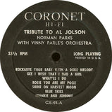 Norman Brooks ‎– The Songs Of Al Jolson - 1960-Jazz Style: Big Band (vinyl)
