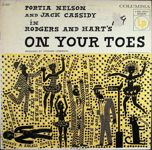 Portia Nelson, Jack Cassidy In Rodgers & Hart's* ‎– On Your Toes -1956 Big band Soundtrack