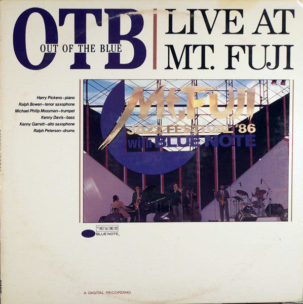 Out Of The Blue ‎– Live At Mt. Fuji -1987 -  Contemporary Jazz, Cool Jazz (vinyl) Blue Note