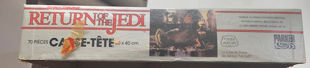 Vintage Star Wars Return of the Jedi 70 Piece PUZZLE - Jabba Throne Room ( USED) COMPLETE