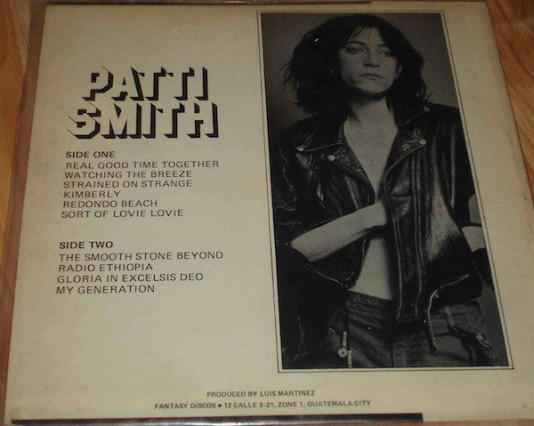 Patti Smith ‎– Patti Smith -1977- Unofficial white label release - 1977- New Wave (Rare Vinyl)