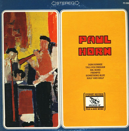 Paul Horn – Paul Horn - 1965 - Modal, Cool Jazz, Hard Bop (Rare Vinyl)
