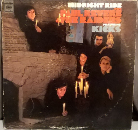 Paul Revere & The Raiders ‎– Midnight Ride -1966 - Garage Rock, Rock & Roll (vinyl)