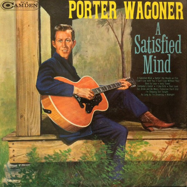 Porter Wagoner ‎– A Satisfied Mind - 1963- Folk , Country (clearance vinyl) slight marks