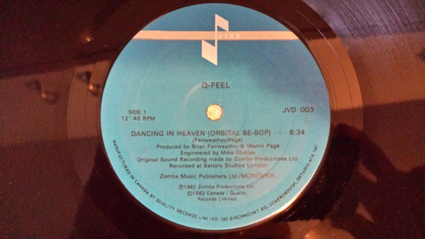 Q-Feel ‎– Dancing In Heaven (Orbital Be-Bop) --1982 -12", 45 RPM, Maxi-Single (vinyl)