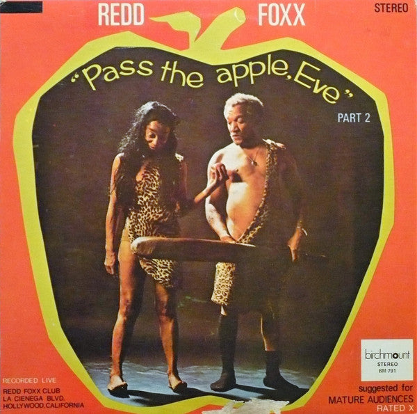 Redd Foxx ‎– Pass The Apple, Eve - Part Two -  1976 Non Music Comedy (vinyl)