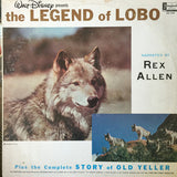 Rex Allen, Fess Parker ‎– Walt Disney Presents The Legend Of Lobo / Walt Disney's Old Yeller - Soundtrack (Rare Vinyl)
