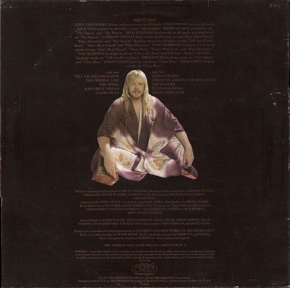Rick Wakeman ‎– Silent Nights -1985- Rock (UK Import Vinyl)