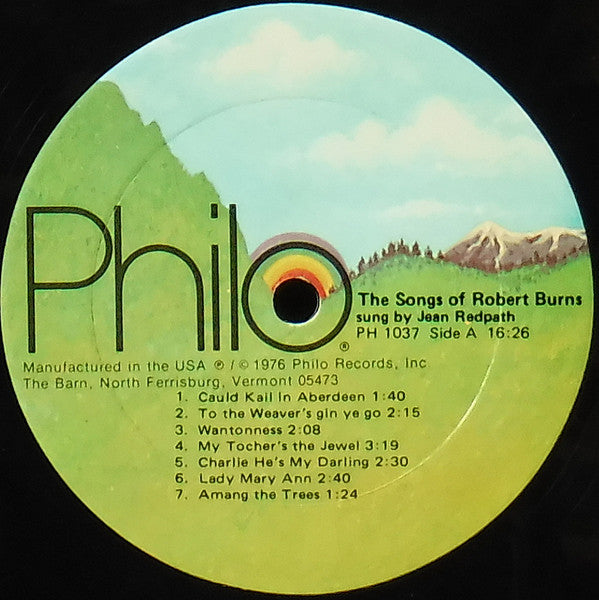 Robert Burns - Jean Redpath, Serge Hovey – The Songs Of Robert Burns Volume One