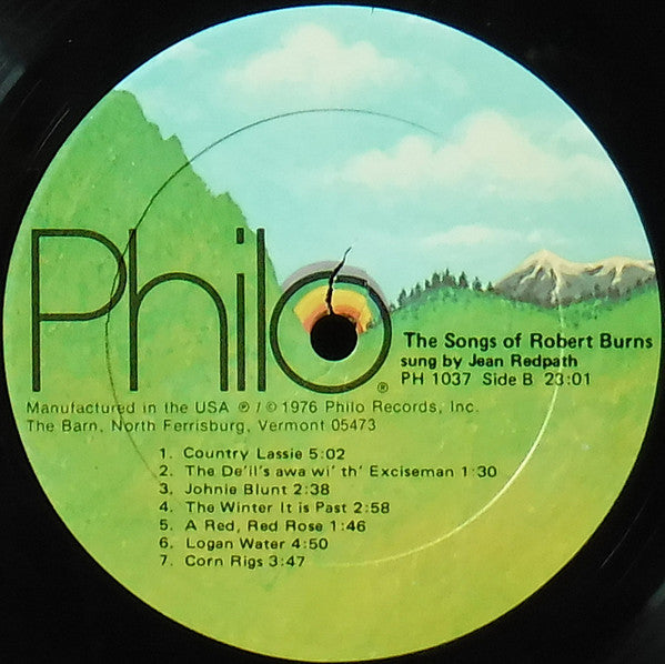 Robert Burns - Jean Redpath, Serge Hovey – The Songs Of Robert Burns Volume One