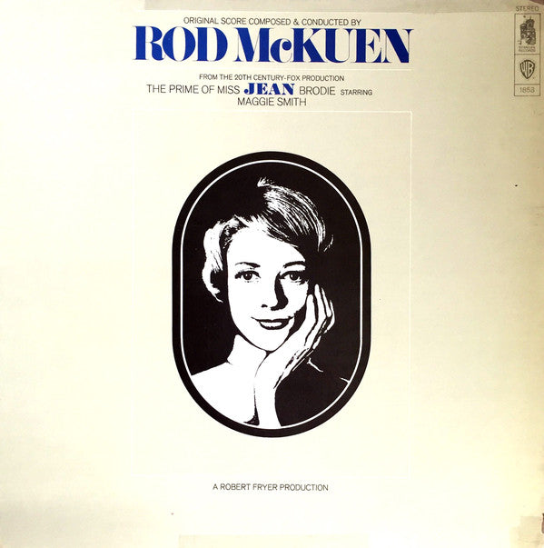 Rod McKuen ‎– The Prime Of Miss Jean Brodie - 1969 - Jazz, Pop, Stage & Screen,Soundtrack (vinyl)