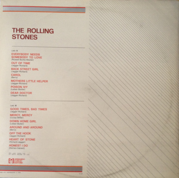 Rolling Stones ‎– The Rolling Stones -1981-Rock, Blues (Italian Import Vinyl)