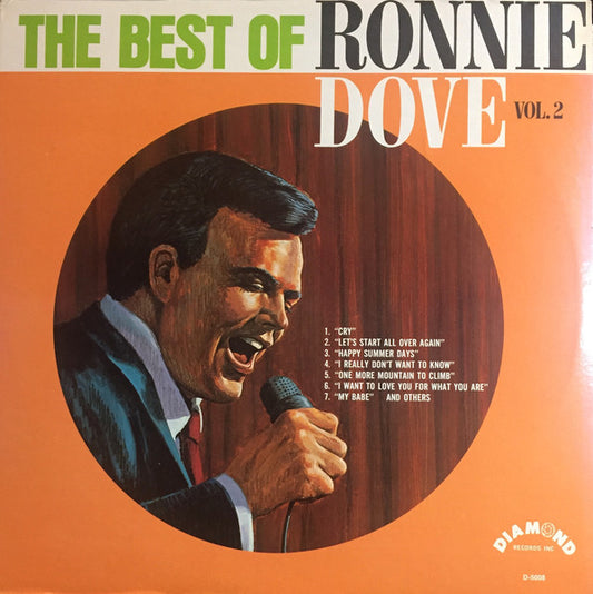 Ronnie Dove ‎– The Best Of Ronnie Dove Vol. 2 - 1967- Pop Vocal (vinyl)