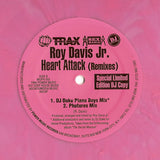 Roy Davis Jr. ‎– Heart Attack (Remixes) Electronic ,House, Techno, Acid (Vinyl, 12", Limited Edition, Pink Marbled  )