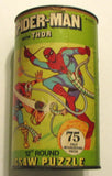 SPIDER-MAN & MIGHTY THOR 12" JIGSAW PUZZLE 75 Pc RARE MIB Marvel 1974