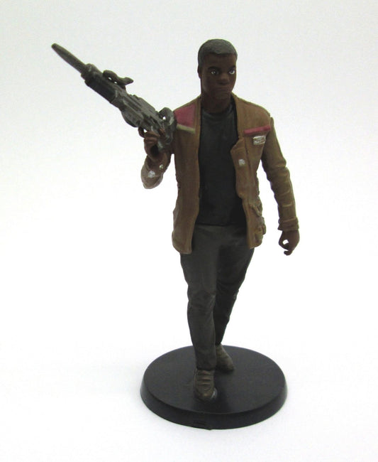 STAR WARS Stormtrooper named FINN ~ 3.5 Inch Display Shelf FIGURE On Stand (No Packaging)