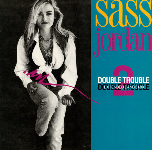 Sass Jordan ‎– Double Trouble -1989-  Blues Rock, Alternative Rock -  Vinyl, 12"