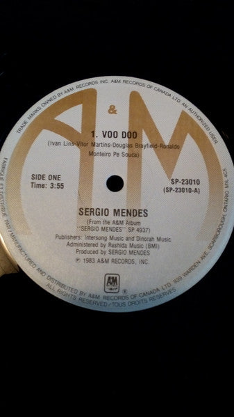 Sérgio Mendes – Voo Doo/Never Gonna Let You Go - 1983-Jazz, Funk / Soul, Pop (12", 33 ⅓ RPM)
