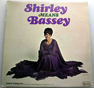 Shirley Bassey ‎– Shirley Means Bassey-1967- Jazz, Big Band, Vocal, Swing (vinyl)