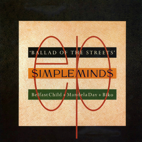 Simple Minds ‎– Ballad Of The Streets- 1989  Pop Rock, Synth-pop Vinyl, 12"