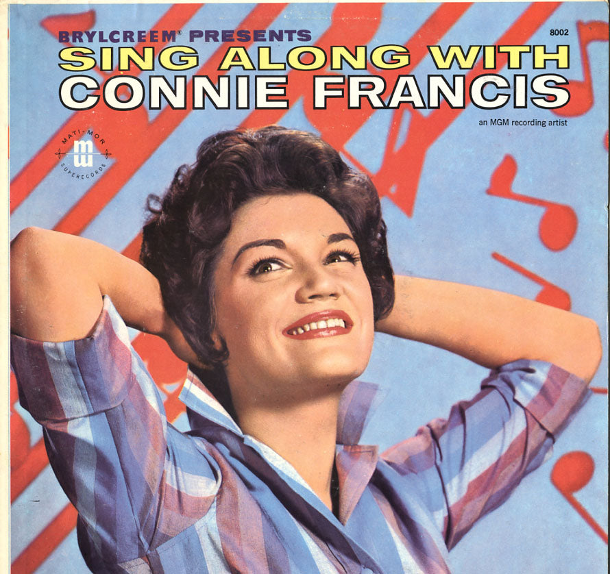 Connie Francis ‎– Sing Along With Connie Francis- 1960 - Vocal jazz (vinyl)