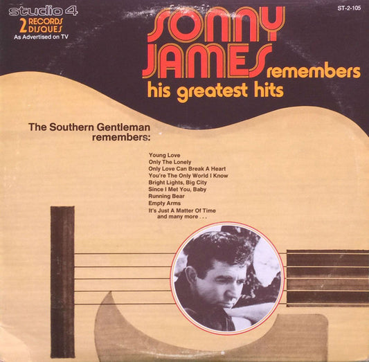 Sonny James – Remembers His Greatest Hits -  Folk, World, & Country ( Clearance) 1 of 2 Albums Only