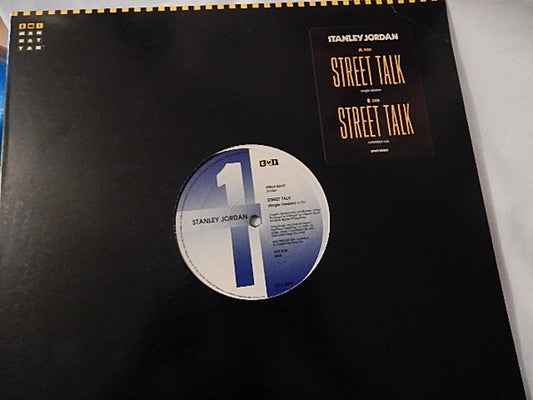 Stanley Jordan ‎– Street Talk - Smooth Jazz -1988 - Vinyl, 12", 33 ⅓ RPM, Promo