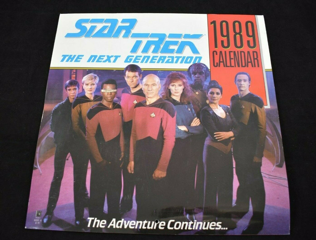 Star Trek The Next Generation 1989 Calendar ~ Pocket Books ~ 1988 Open