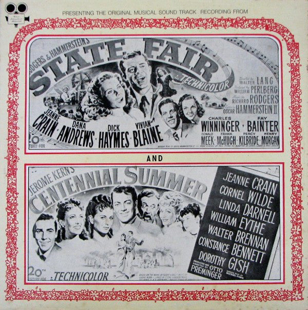 Original Musical Sound Track Recording From State Fair And Centennial Summer-Rodgers And Hammerstein / Jerome Kern ‎(vinyl)
