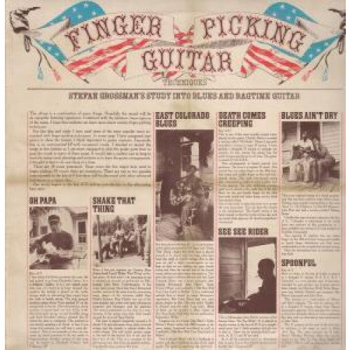 Stefan Grossman ‎– Finger Picking Guitar Techniques-1974- Blues (rare vinyl)