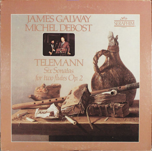 Telemann - James Galway / Michel Debost ‎– Six Sonatas For Two Flutes Op. 2 - 1975- Classical (vinyl)