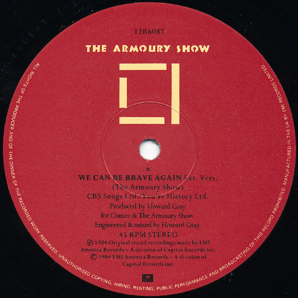 The Armoury Show – We Can Be Brave Again (Extended Version) - 1984-	Leftfield, Alternative Rock (Vinyl)
