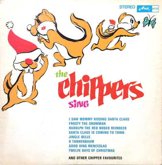 The Chippers ‎– Christmas With The Chippers - 1963- Children's, Folk, World, & Country (vinyl) light marks
