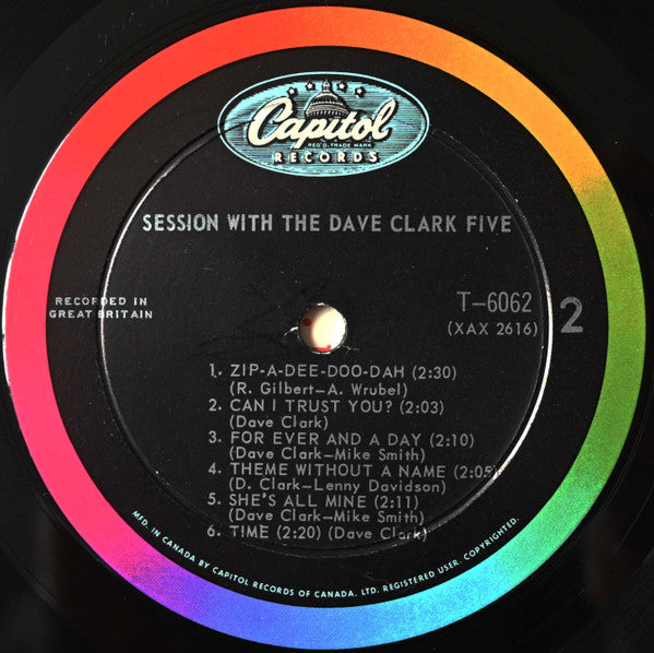 The Dave Clark Five – Session With The Dave Clark Five - 1964-Rock, Pop Rock, Beat (vinyl)