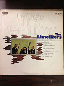 The Limeliters ‎– The Original "Those Were The Days" -1967-Folk, World, & Country (vinyl)
