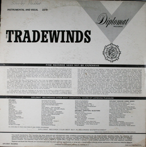 The Tradewinds  – The Folksinging Favorites Of The Nation's Campuses - Folk ( Rare Vnyl)