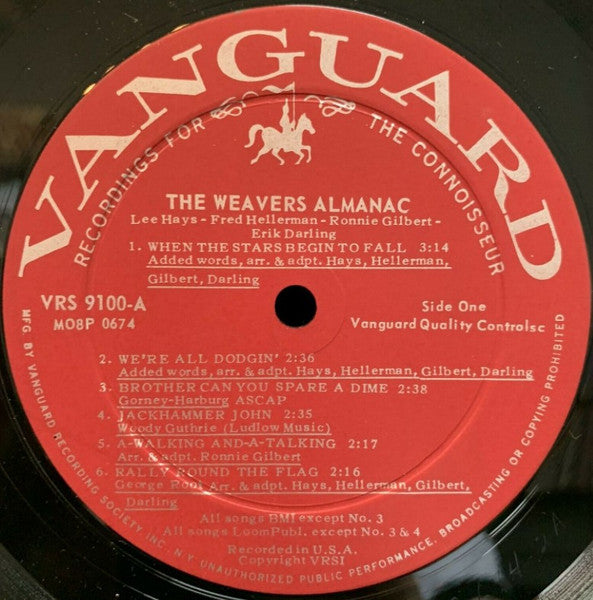 The Weavers – The Weavers' Almanac - Feb 1962 (rare Vinyl