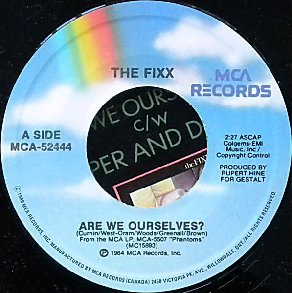 The Fixx ‎– Are We Ourselves? / Deeper And Deeper - 1984-New Wave, Synth-pop - Vinyl, 7", Single