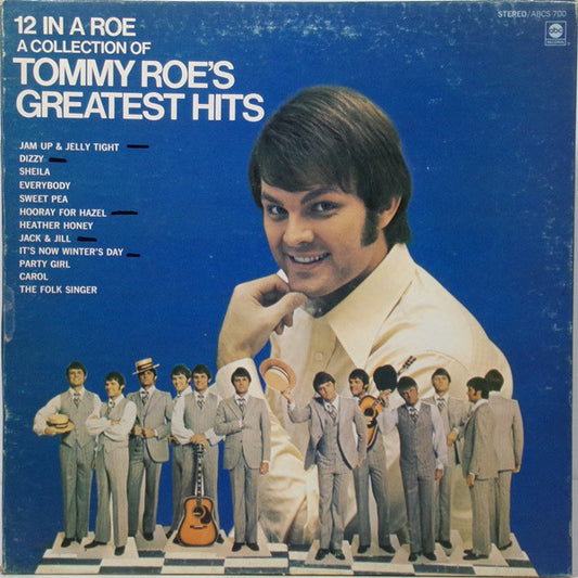 Tommy Roe ‎– 12 In A Roe A Collection Of Tommy Roe's Greatest Hits - 1969 - Pop Rock (vinyl)