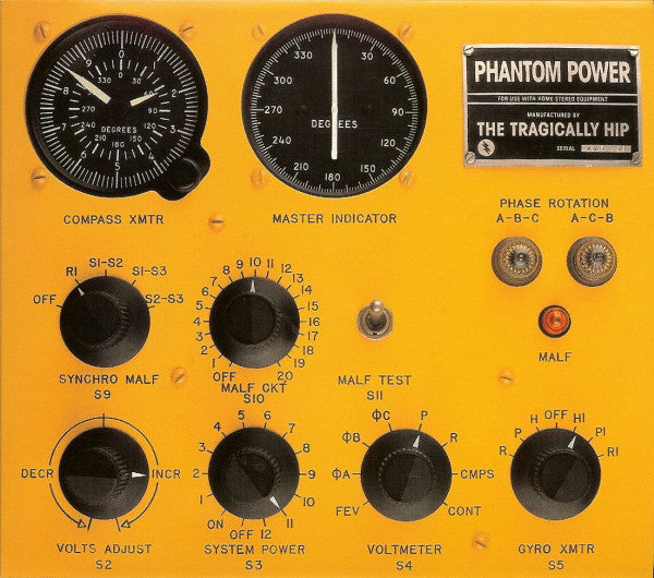 Tragically Hip ‎– Phantom Power -1998 Music CD