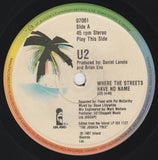 U2 ‎– Where The Streets Have No Name - 1987- Pop Rock, Arena Rock (Vinyl, 7", 33 ⅓ RPM, 45 RPM, Single,)