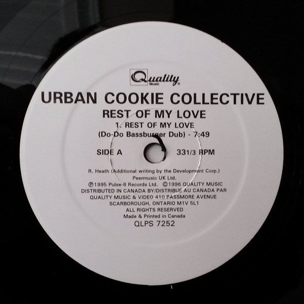 Urban Cookie Collective ‎– Rest Of My Love / Spend The Day - 1996 - Electronic House (Vinyl, 12", 33 ⅓ RPM )