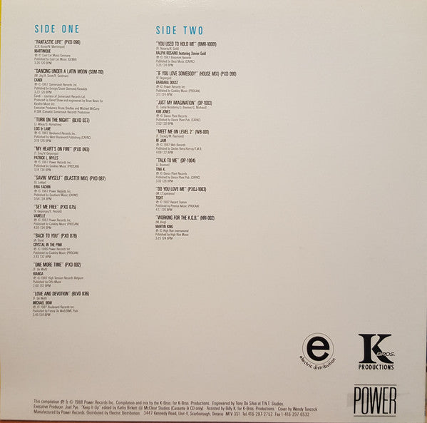 Powermixer: The Album - 1988- House, Hi NRG, Synth-pop Various ‎(Vinyl)