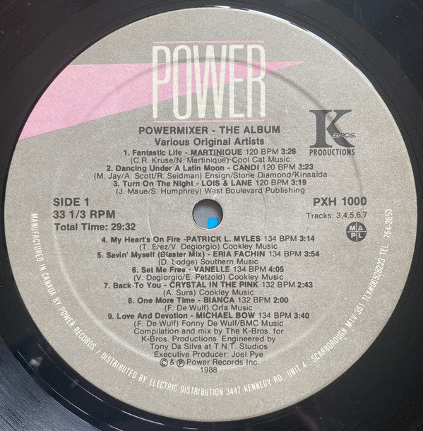 Powermixer: The Album - 1988- House, Hi NRG, Synth-pop Various ‎(Vinyl)