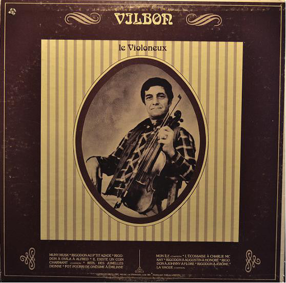 Vilbon Le Violoneux ‎– Chansons Et Musiques Traditionnelles Des Îles De La Madeleine -1977 -  Celtic, Folk (Quebec) Fiddle (rare vinyl)