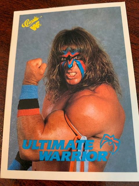 RARE 1990 WWF ULTIMATE WARRIOR CARD #127 WRESTLING CARD ROOKIE TITAN SPORTS