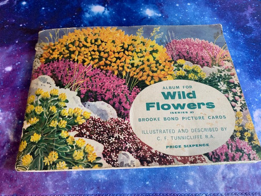 Brooke Bond Wild Flowers Series 1. 1955 - 47 Of 50 Tea Cards Plus Book Rare